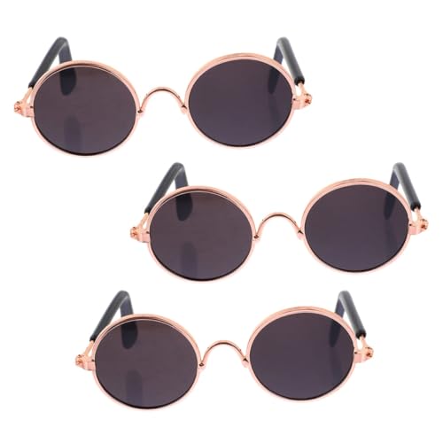 TOYANDONA 2St Mini-Brille tierkostüme Puppen Kleidung lustige Brillen dekoring Funky Toy Sonnenbrille metallische Gläser Figuren Runde Metallbrille Hund Brille Eisenlegierung Black TOYANDONA 2St Mini-Brille tierkostüme Puppen Kleidung lustige Brillen dekoring Funky Toy Sonnenbrille metallische Gläser Figuren Runde Metallbrille Hund Brille Eisenlegierung Black von TOYANDONA