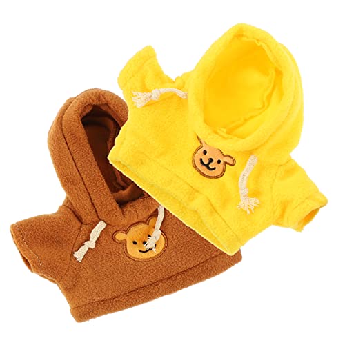 TOYANDONA 2St Plüschpuppenkleidung Bären tragen Hoodie-Kleidung süße Plüschpuppe mit Kleidung Puppen Kleidung für puppenkleidung Wiederverwendbare Puppenkleidung Puppenkleidung Stoff TOYANDONA 2St Plüschpuppenkleidung Bären tragen Hoodie-Kleidung süße Plüschpuppe mit Kleidung Puppen Kleidung für puppenkleidung Wiederverwendbare Puppenkleidung Puppenkleidung Stoff von TOYANDONA