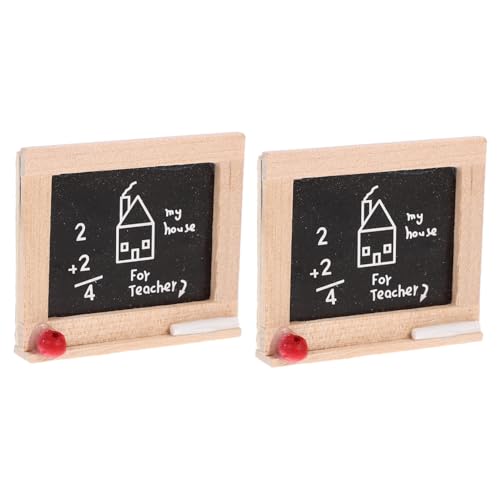 TOYANDONA 2St Puppenhaus Tafel für kinderspielzeug Kid Toys swor Zubehör Mini-Tafel Staffelei Film Mikrolandschaft Tafel Miniatur-Tafelspielzeug Holz Black TOYANDONA 2St Puppenhaus Tafel für kinderspielzeug Kid Toys swor Zubehör Mini-Tafel Staffelei Film Mikrolandschaft Tafel Miniatur-Tafelspielzeug Holz Black von TOYANDONA