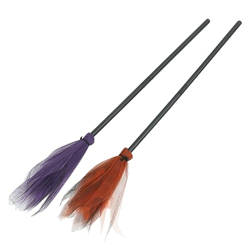 TOYANDONA 2Stücke Halloween Hexenbesen mit Abnehmbarem Griff Dekoration für Erwachsene für Cosplay und Halloween Feiern TOYANDONA 2Stücke Halloween Hexenbesen mit Abnehmbarem Griff Dekoration für Erwachsene für Cosplay und Halloween Feiern von TOYANDONA