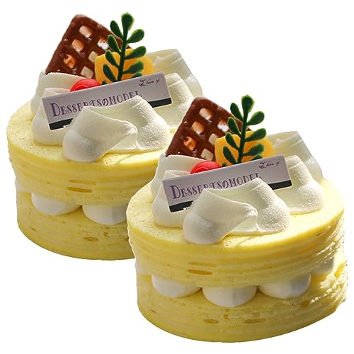 TOYANDONA 2Stücke Mini Kunstkuchen Künstliche Kuchendekoration Für Hochzeiten Und Partys Realistische Dessert Requisiten Aus Hochwertigem Material Für Fotografie TOYANDONA 2Stücke Mini Kunstkuchen Künstliche Kuchendekoration Für Hochzeiten Und Partys Realistische Dessert Requisiten Aus Hochwertigem Material Für Fotografie von TOYANDONA