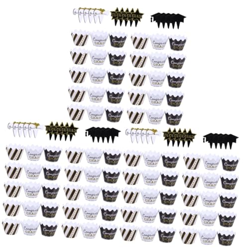 TOYANDONA 3 Sätze Abschlusstorte Umgeben Liner Abschluss-kuchenaufsatz Glücklich Goldene Tortendekoration Abschlusstortenaufsätze Jumbo Kuchen Verzieren Erste Grad Papier 24 Stück * 3 TOYANDONA 3 Sätze Abschlusstorte Umgeben Liner Abschluss-kuchenaufsatz Glücklich Goldene Tortendekoration Abschlusstortenaufsätze Jumbo Kuchen Verzieren Erste Grad Papier 24 Stück * 3 von TOYANDONA
