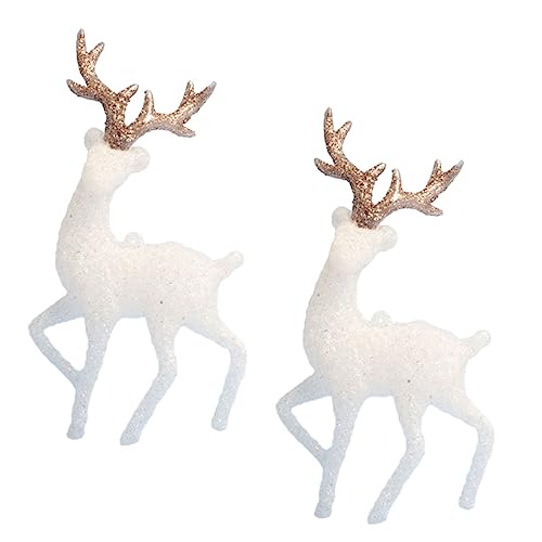TOYANDONA 3 Sätze Hirschanhänger Weihnachtskuchen Weihnachtsbaum Weihnachtsschmuck Kugeln Lichterkette Große Weihnachtskränze Künstliche Blumen Weihnachtsgirlande Essbarer 2 Stück * 3 von TOYANDONA