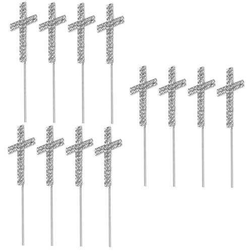 TOYANDONA 3 Sätze Kucheneinsatz Kuchendekorationszubehör Kreuzdekor Tortendekorationsaufsatz Kreuz-cupcake-picks Religiöse Cupcake-picks Kreuz Dekorationen Legierung Silver 4 Stück * 3 TOYANDONA 3 Sätze Kucheneinsatz Kuchendekorationszubehör Kreuzdekor Tortendekorationsaufsatz Kreuz-cupcake-picks Religiöse Cupcake-picks Kreuz Dekorationen Legierung Silver 4 Stück * 3 von TOYANDONA