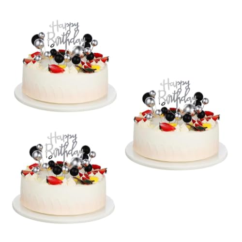 TOYANDONA 3 Sätze Schwarzgoldene Kuchendekoration Kucheneinsatz-topper-dekoration Kugeln Kuchen Picks Kuchen Topper Kuchen -topper Diy-kuchenaufsatz Kuchenbällchen-topper-dekorationen Papier TOYANDONA 3 Sätze Schwarzgoldene Kuchendekoration Kucheneinsatz-topper-dekoration Kugeln Kuchen Picks Kuchen Topper Kuchen -topper Diy-kuchenaufsatz Kuchenbällchen-topper-dekorationen Papier von TOYANDONA
