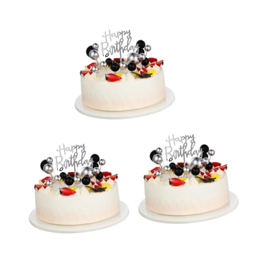 TOYANDONA 3 Sätze schwarzgoldene Kuchendekoration Mini-Ballon-Kuchen-Topper Disco-Kugel-Kuchendekoration kuchen dekoration Tortenaufsätze mit Kugeln Kuchendekorationskugeln silber Papier TOYANDONA 3 Sätze schwarzgoldene Kuchendekoration Mini-Ballon-Kuchen-Topper Disco-Kugel-Kuchendekoration kuchen dekoration Tortenaufsätze mit Kugeln Kuchendekorationskugeln silber Papier von TOYANDONA