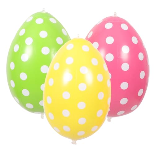 TOYANDONA 3 Stück Aufblasbare Ostereier Ballons Dekoration für Ostern Gartenpartys Frühlingsfeiern und Festlichkeiten TOYANDONA 3 Stück Aufblasbare Ostereier Ballons Dekoration für Ostern Gartenpartys Frühlingsfeiern und Festlichkeiten von TOYANDONA