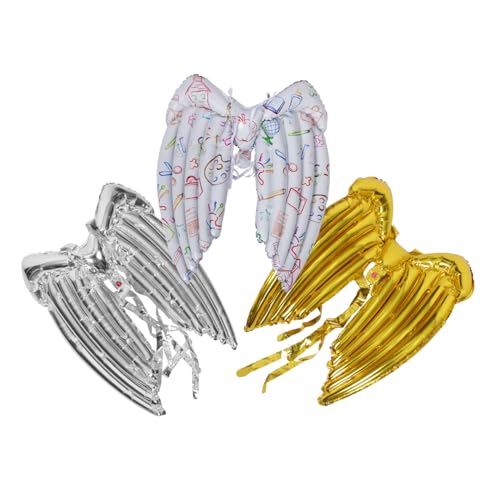 TOYANDONA 3 Stück Ballon Mit Engelsflügeln Ballongas Luftballons Engelsflügelballon Für Mädchen Fee Kostüm Requisit Engelsflügel Ballon Partyballons Kinderfee Requisite Aluminiumfolie TOYANDONA 3 Stück Ballon Mit Engelsflügeln Ballongas Luftballons Engelsflügelballon Für Mädchen Fee Kostüm Requisit Engelsflügel Ballon Partyballons Kinderfee Requisite Aluminiumfolie von TOYANDONA
