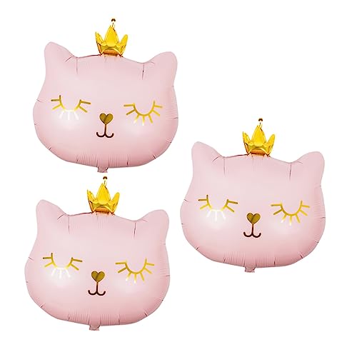 TOYANDONA 3 Stück Cartoon-Tier-Ballon Hochzeitsdeko wand polsterung Luftballons für Katzen Zubehör für Katzengeburtstage Kätzchen Luftballons Kinderpartyballons Aluminiumfolie Rosa TOYANDONA 3 Stück Cartoon-Tier-Ballon Hochzeitsdeko wand polsterung Luftballons für Katzen Zubehör für Katzengeburtstage Kätzchen Luftballons Kinderpartyballons Aluminiumfolie Rosa von TOYANDONA