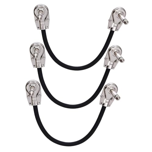 TOYANDONA 3 Stück Gitarren Patchkabel Flachstecker Silberbeschichtet Flexibles Effektkabel für Gitarre Bass Kompatibel mit Effektpedalen und Straßenperformance TOYANDONA 3 Stück Gitarren Patchkabel Flachstecker Silberbeschichtet Flexibles Effektkabel für Gitarre Bass Kompatibel mit Effektpedalen und Straßenperformance von TOYANDONA