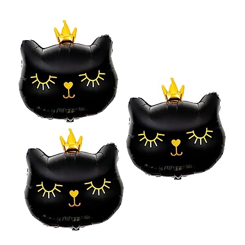 TOYANDONA 3 Stück Kronenkatzenballons Geburtstagsdekorationen Süßer Katzenballon Kätzchen Luftballons Pastell Luftballons Für Kätzchen Luftballons Mit Katzentieren Black Aluminiumfolie TOYANDONA 3 Stück Kronenkatzenballons Geburtstagsdekorationen Süßer Katzenballon Kätzchen Luftballons Pastell Luftballons Für Kätzchen Luftballons Mit Katzentieren Black Aluminiumfolie von TOYANDONA