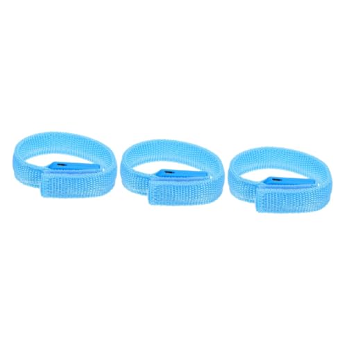 TOYANDONA 3 Stück LED USB Aufladbares Leuchtarmband Blaues Nachtlicht Armband mit LED Band Wiederaufladbares Party und Sport Armband Stunden Leuchtdauer USB Ladekabel für Festival und von TOYANDONA