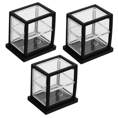 TOYANDONA 3 Stück Puppenhaus-Vitrine Spielzeughaus Teppich Puppenständer Dekoration puppenhauszubehör Schaufenster minikühlschrank Mini-Kuchenvitrine Modell Schiebetürenschrank Acryl Black TOYANDONA 3 Stück Puppenhaus-Vitrine Spielzeughaus Teppich Puppenständer Dekoration puppenhauszubehör Schaufenster minikühlschrank Mini-Kuchenvitrine Modell Schiebetürenschrank Acryl Black von TOYANDONA
