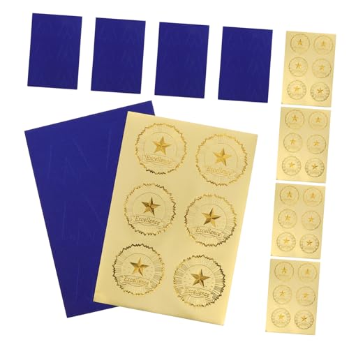 TOYANDONA 30 Sätze Medaillenaufkleber Zertifikat-auszeichnungsaufkleber Abschlussaufkleber Goldene Umschlagsiegel Grad Aufkleber Siegel Aufkleber Preisaufkleber Goldene Aufkleber Papier TOYANDONA 30 Sätze Medaillenaufkleber Zertifikat-auszeichnungsaufkleber Abschlussaufkleber Goldene Umschlagsiegel Grad Aufkleber Siegel Aufkleber Preisaufkleber Goldene Aufkleber Papier von TOYANDONA