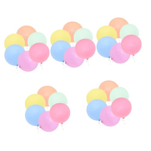 TOYANDONA 30 Stk Bodenexplosionsballon Pastellfarbene Luftballons Dekorative Luftballons Pastellfarbener Regenbogenballon Regenbogen-latexballon Emulsion Heliumballon Macaron Baby von TOYANDONA