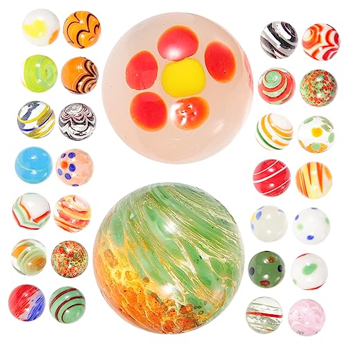 TOYANDONA 30 Stück Glasmurmeln Handgefertigte Glasperlen für Dekoration für Aquarien und Blumenbeete Leuchtende Glaskugeln für Kreatives und Heimdekoration TOYANDONA 30 Stück Glasmurmeln Handgefertigte Glasperlen für Dekoration für Aquarien und Blumenbeete Leuchtende Glaskugeln für Kreatives und Heimdekoration von TOYANDONA