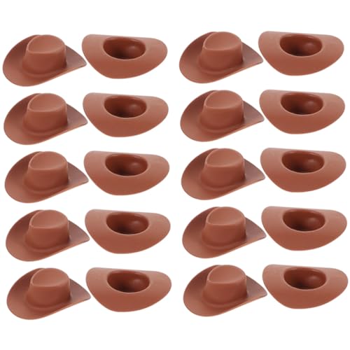 TOYANDONA 30 Stück Teiliges Mini Cowboyhut aus Robustem Material Leichte Austauschbare DIY Puppenhüte für Bastelprojekte Stilvolle Mini Hutdekoration für Puppenhäuser und Kuchenverzierung TOYANDONA 30 Stück Teiliges Mini Cowboyhut aus Robustem Material Leichte Austauschbare DIY Puppenhüte für Bastelprojekte Stilvolle Mini Hutdekoration für Puppenhäuser und Kuchenverzierung von TOYANDONA