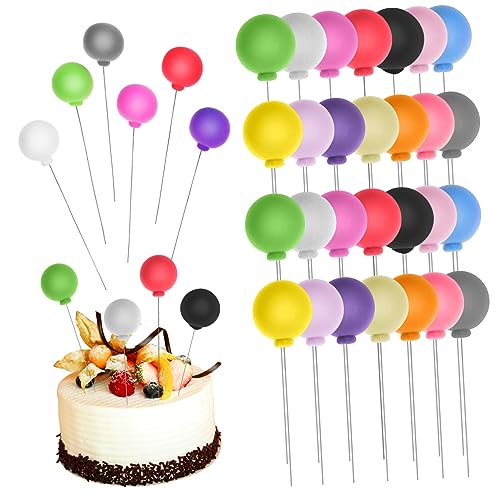 TOYANDONA 30 Stück Teiliges Mini Schaumstoff Kugel Cake Topper Bunte Tortendeko Kugeln Einfache DIY Tortendekoration für Geburtstag Hochzeit Babyparty und TOYANDONA 30 Stück Teiliges Mini Schaumstoff Kugel Cake Topper Bunte Tortendeko Kugeln Einfache DIY Tortendekoration für Geburtstag Hochzeit Babyparty und von TOYANDONA