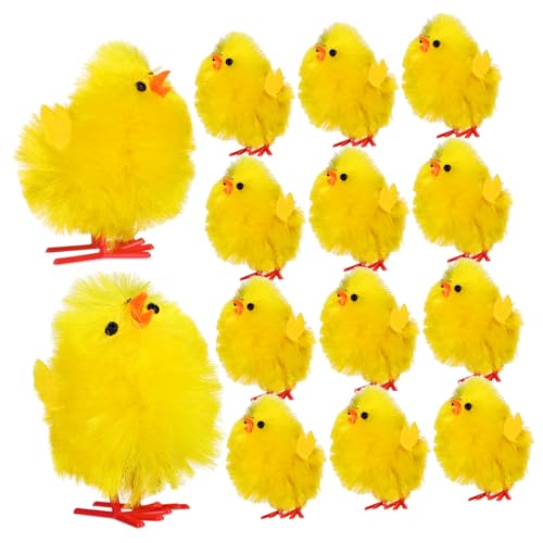 TOYANDONA 36 Stk Dekoratives Küken Osterdekorationen Figuren für die Ostern der Kuchendekoration cute decor easter egg decoration Fuzzy Küken Ostern Mini-Küken Chemiefaser und Kunststoff TOYANDONA 36 Stk Dekoratives Küken Osterdekorationen Figuren für die Ostern der Kuchendekoration cute decor easter egg decoration Fuzzy Küken Ostern Mini-Küken Chemiefaser und Kunststoff von TOYANDONA