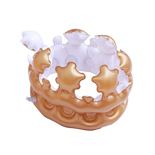 TOYANDONA 3St aufblasbarer Kronenhut Poolschwimmkörper für Erwachsene Kinderküche Neonhut partyhüte für Aufblasbares Kronenspielzeug aufblasbare Krone Golden TOYANDONA 3St aufblasbarer Kronenhut Poolschwimmkörper für Erwachsene Kinderküche Neonhut partyhüte für Aufblasbares Kronenspielzeug aufblasbare Krone Golden von TOYANDONA