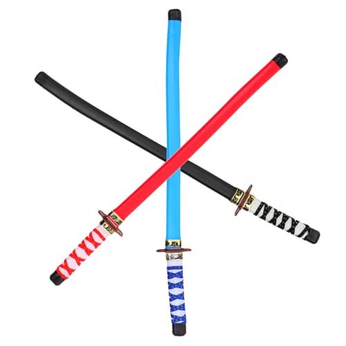 TOYANDONA 3Stücke Teiliges Kinderschwertspielzeug Japanisches Schwertspielzeug für Cosplay Geburtstagsfeiern und Kreative Rollenspiele Leicht Sicher TOYANDONA 3Stücke Teiliges Kinderschwertspielzeug Japanisches Schwertspielzeug für Cosplay Geburtstagsfeiern und Kreative Rollenspiele Leicht Sicher von TOYANDONA