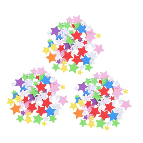 TOYANDONA 3taschen Bunte Selbstklebende Eva-sternaufkleber Für Mädchen Moosgummi Sticker Für Bastelprojekte Schulprojekte Und Belohnungen von TOYANDONA