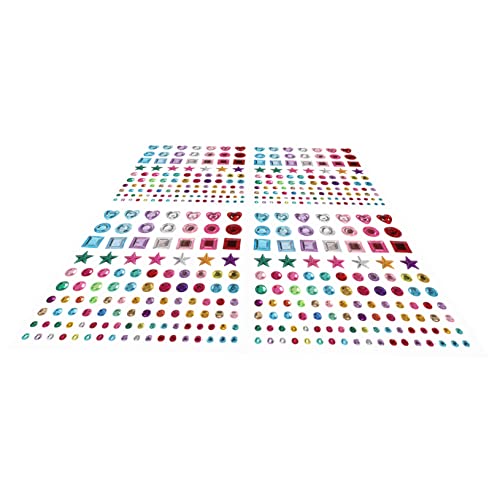 TOYANDONA 4 Bögen Love Crystal Drill Sticker Juwelenaufkleber Nagelaufkleber Scrapbookaufkleber Strassaufkleber Bling Juwelenaufkleber Bling Sticker DIY Zubehör Kristall Epoxid Bunt von TOYANDONA