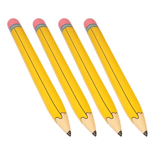 TOYANDONA 4 Stück Aufblasbare Pvc-bleistifte Große Schulanfang-dekoration Wiederverwendbar Leicht und Tragbar für Klassenraum Abschlussfeier von TOYANDONA
