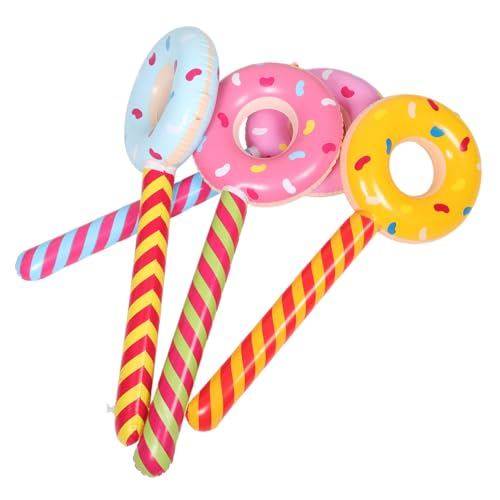 TOYANDONA Pack Aufblasbare Donut Lollipop Spielzeug Candy Geformt Aufblasbare Geburtstag Party Requisiten TOYANDONA Pack Aufblasbare Donut Lollipop Spielzeug Candy Geformt Aufblasbare Geburtstag Party Requisiten von TOYANDONA