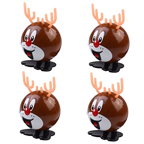 TOYANDONA 4 Stück Aufziehspielzeug Rentier Rundes Design Funkelnde Farbe Weihnachtsdeko Ab Jahren Langlebig Bemalt TOYANDONA 4 Stück Aufziehspielzeug Rentier Rundes Design Funkelnde Farbe Weihnachtsdeko Ab Jahren Langlebig Bemalt von TOYANDONA