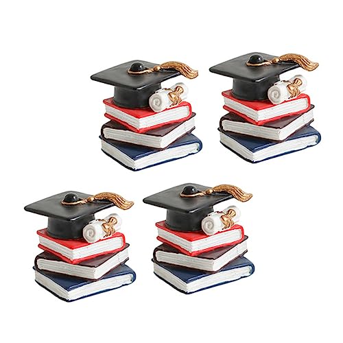 TOYANDONA 4 Stück Buchdekorationsornamente Kuchendekoration für den Abschluss Party Papier Du Hochzeit Herzlichen Glückwunsch grad Cake Topper Abschlusskuchendekor Harz Black TOYANDONA 4 Stück Buchdekorationsornamente Kuchendekoration für den Abschluss Party Papier Du Hochzeit Herzlichen Glückwunsch grad Cake Topper Abschlusskuchendekor Harz Black von TOYANDONA