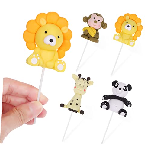 TOYANDONA 4 Stück Kucheneinsatz Cupcake Ornament Tier Kuchenaufsatz Geburtstagstorte Tiere Kuchen Picks Cupcake Topper Bären Kuchenaufsatz Elefant Kuchendekorationen TOYANDONA 4 Stück Kucheneinsatz Cupcake Ornament Tier Kuchenaufsatz Geburtstagstorte Tiere Kuchen Picks Cupcake Topper Bären Kuchenaufsatz Elefant Kuchendekorationen von TOYANDONA
