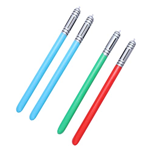 TOYANDONA 4 Stück PVC aufblasbares Lichtschwert für kinderspielzeug fensterdeko Pinsel Farbpaletten für schwertförmiges Aufblasbares Schwertspielzeug TOYANDONA 4 Stück PVC aufblasbares Lichtschwert für kinderspielzeug fensterdeko Pinsel Farbpaletten für schwertförmiges Aufblasbares Schwertspielzeug von TOYANDONA