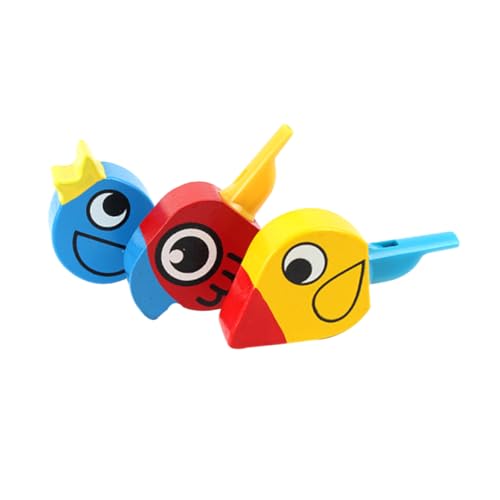 TOYANDONA 4 Stück Pfeift Kinder Pfeifen Holzpfeife Kreative Vögel Pfeifen Vogel Pfeifen Karikatur Spielzeug Hölzern von TOYANDONA