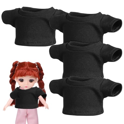 TOYANDONA 4 Stück Puppe Kurze Ärmel Stofftierkleidung Kleidung Für Stofftiere Kompakte Puppenkleidung Tragen Sie Plüschkleidung Puppendekor Bären-Shirt Bärenshirt Gestrickte Baumwolle Black TOYANDONA 4 Stück Puppe Kurze Ärmel Stofftierkleidung Kleidung Für Stofftiere Kompakte Puppenkleidung Tragen Sie Plüschkleidung Puppendekor Bären-Shirt Bärenshirt Gestrickte Baumwolle Black von TOYANDONA