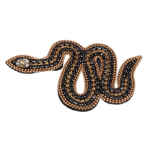 TOYANDONA Modischer Schlangen-perlen-aufnäher Applikation Strass-aufnäher Zum Basteln Für Kleidung Schuhe Accessoire von TOYANDONA