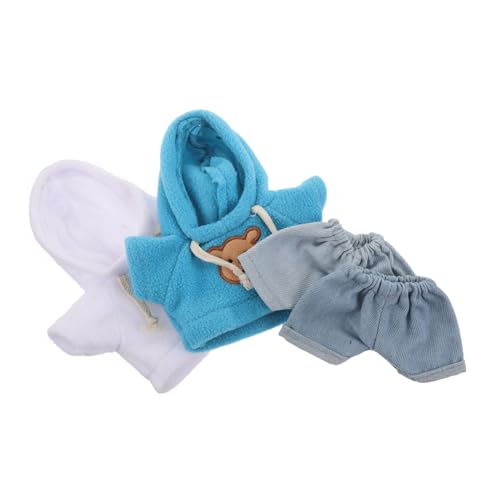 TOYANDONA 4 Stück Teiliges Bären Outfit für Kuscheltiere Süßer Kapuzenpullover und Jeans Vielseitige Plüschspielzeug Kleidung DIY Bärenkostüm für Kleine Stofftiere und Puppen TOYANDONA 4 Stück Teiliges Bären Outfit für Kuscheltiere Süßer Kapuzenpullover und Jeans Vielseitige Plüschspielzeug Kleidung DIY Bärenkostüm für Kleine Stofftiere und Puppen von TOYANDONA