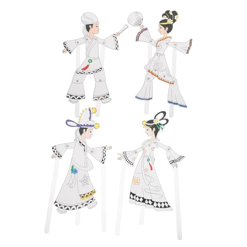 TOYANDONA 4 Stück Teiliges Chinese Character Shadow Puppet DIY Kit für Traditionelle Handbemalte Schattenfiguren Einfache Bastelanleitung Kulturelle Bildung Kreativer Familienspaß TOYANDONA 4 Stück Teiliges Chinese Character Shadow Puppet DIY Kit für Traditionelle Handbemalte Schattenfiguren Einfache Bastelanleitung Kulturelle Bildung Kreativer Familienspaß von TOYANDONA