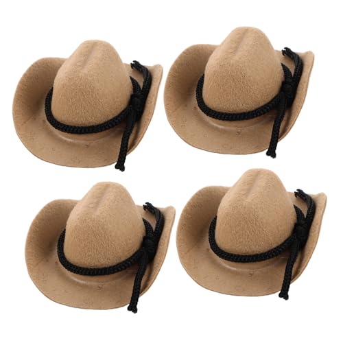 TOYANDONA 4 Stück Teiliges Mini Cowboy Hüte Zarte Kleine Cowgirl Mützen Leichte Mini Puppenhüte Flexible Miniatur Western Hüte für Partydekoration und Bastelprojekte Cremeweiß TOYANDONA 4 Stück Teiliges Mini Cowboy Hüte Zarte Kleine Cowgirl Mützen Leichte Mini Puppenhüte Flexible Miniatur Western Hüte für Partydekoration und Bastelprojekte Cremeweiß von TOYANDONA