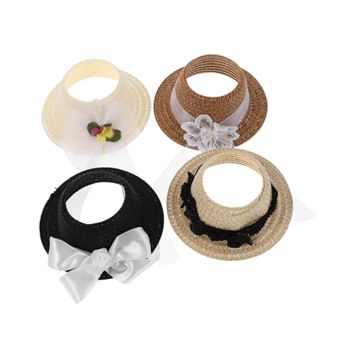 TOYANDONA 4 Stück Teiliges Mini Puppenhüte mit Schleifen Stoff-Hut-Accessoires für DIY Bastelprojekte Rollenspiele und Festliche Dekorationen Kompakt und Tragbar in kontrastreichem Braun und TOYANDONA 4 Stück Teiliges Mini Puppenhüte mit Schleifen Stoff-Hut-Accessoires für DIY Bastelprojekte Rollenspiele und Festliche Dekorationen Kompakt und Tragbar in kontrastreichem Braun und von TOYANDONA