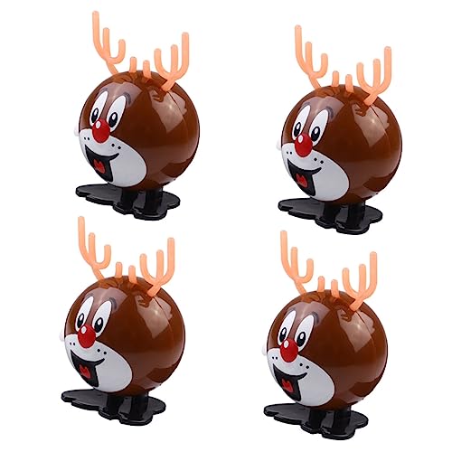 TOYANDONA 4 Stück Teiliges Weihnachts Aufziehspielzeug aus Langlebigem Abs Kunststoff Mechanische Wind Up Rentier Figuren für Ab Jahren und Dekoration zur Weihnachtszeit TOYANDONA 4 Stück Teiliges Weihnachts Aufziehspielzeug aus Langlebigem Abs Kunststoff Mechanische Wind Up Rentier Figuren für Ab Jahren und Dekoration zur Weihnachtszeit von TOYANDONA
