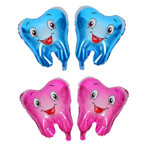 TOYANDONA 4 Stück Teiliges Zahnparty Aluminium Folienballons Blau und Langlebige Dekoration für Babyparty Taufe Kindergeburtstag und Zahnparty Einfach Aufzublasen Robust und Luftdicht TOYANDONA 4 Stück Teiliges Zahnparty Aluminium Folienballons Blau und Langlebige Dekoration für Babyparty Taufe Kindergeburtstag und Zahnparty Einfach Aufzublasen Robust und Luftdicht von TOYANDONA
