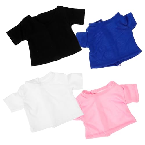 TOYANDONA 4 Stücke Stofftier Hemd Bär T-Shirt Puppe Decor Zarte Puppe Kleidung Set Entzückende T-Shirt Dekorative TOYANDONA 4 Stücke Stofftier Hemd Bär T-Shirt Puppe Decor Zarte Puppe Kleidung Set Entzückende T-Shirt Dekorative von TOYANDONA