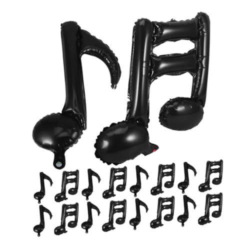 TOYANDONA 40 Stück Musiknoten Luftballons Aluminiumfolie Musik Motto Dekorationen für Geburtstage Konzerte Bandauftritte Party Innen Außen Nutzung von TOYANDONA