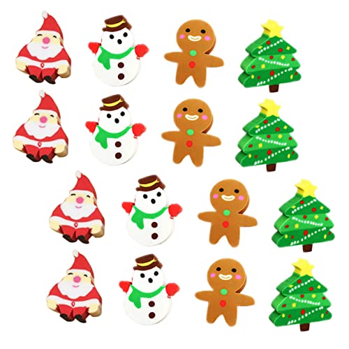 TOYANDONA 40 Stück Teiliges Radiergummi für Bunte Mini Radierer in Weihnachtsbaumform Sicher und Vielseitig für Schule Kindergarten und Schulzubehör von TOYANDONA