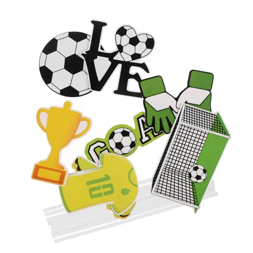 TOYANDONA 40Stücke Fußball Cupcake Topper Kreative Fußball Kuchendekorationen Für Festliche Fußball Geburtstagsfeier Dekoration Fußballhandschuhe TOYANDONA 40Stücke Fußball Cupcake Topper Kreative Fußball Kuchendekorationen Für Festliche Fußball Geburtstagsfeier Dekoration Fußballhandschuhe von TOYANDONA