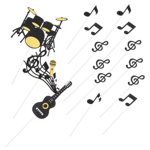 TOYANDONA 40stücke Musik-tortenaufsätze Für Geburtstagsfeiern Noten-cupcake-topper Und Gitarren-dekoration Für Musik-themenpartys Wiederverwendbare Papiermaterialien Für Kuchen Und TOYANDONA 40stücke Musik-tortenaufsätze Für Geburtstagsfeiern Noten-cupcake-topper Und Gitarren-dekoration Für Musik-themenpartys Wiederverwendbare Papiermaterialien Für Kuchen Und von TOYANDONA