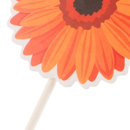 TOYANDONA 48 Stück Kuchendekorationen In Verschiedenen Farben Für Hochzeiten Geburtstage Partys Cupcake Topper Mit Gänseblümchen Motiv Blumendekorationen Für Partys Cupcake von TOYANDONA
