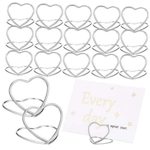 TOYANDONA 48 Stück Teiliges Herzförmige Tischkartenhalter aus Premium kohlenstoffstahl Stabile Fotoklammern für Tischnummern Memo Notizenhalter Elegante Deko für Hochzeiten und TOYANDONA 48 Stück Teiliges Herzförmige Tischkartenhalter aus Premium kohlenstoffstahl Stabile Fotoklammern für Tischnummern Memo Notizenhalter Elegante Deko für Hochzeiten und von TOYANDONA