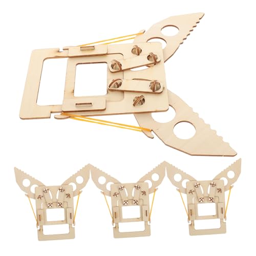 TOYANDONA 4stücke Mechanisches Stem-Spielzeug DIY-bastelprojekte Holzbausatz Für Junge Mädchen Mechanische Puzzles Pädagogische Bausätze Bastelsätze Für Junge Mädchen von TOYANDONA